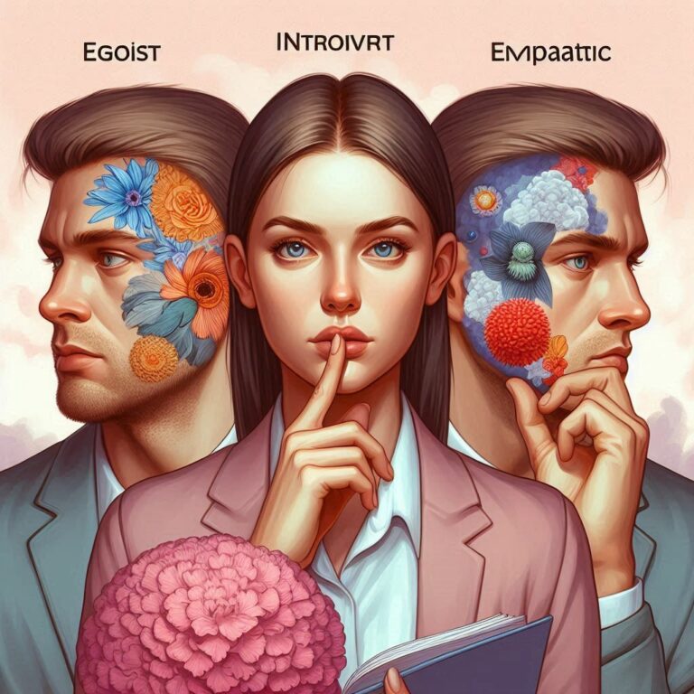 Egoist, Narzisst, Introvertierte, Emotionale Menschen, Empathielose Menschen